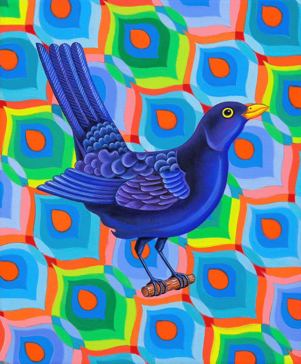 Amsel, 2023 von Jane Tattersfield