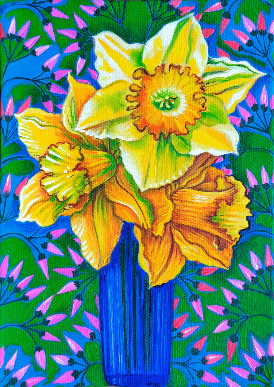 Narzissen, 2017 von Jane Tattersfield