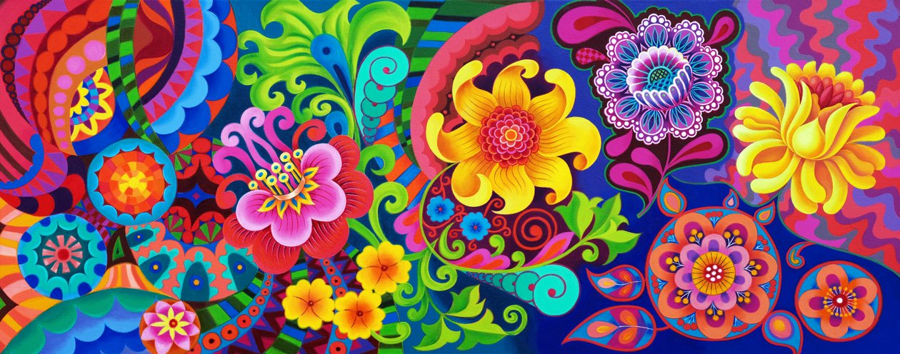 Blumenmuster von Jane Tattersfield