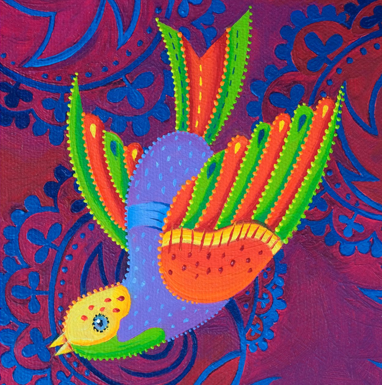 Gelbköpfiger Vogel von Jane Tattersfield