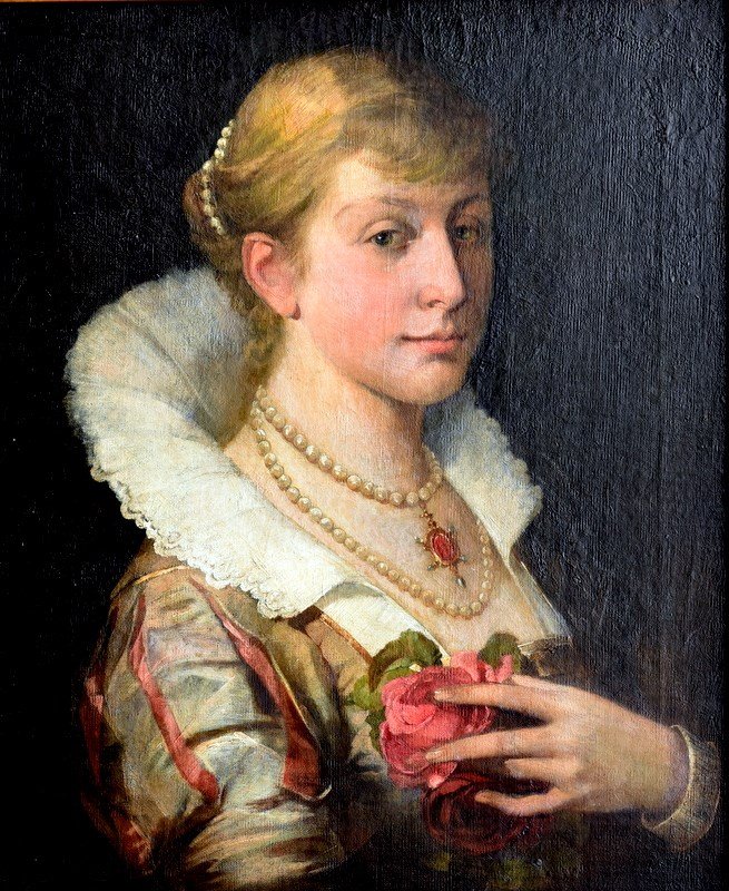 Dame mit Rose von Janez Šubic