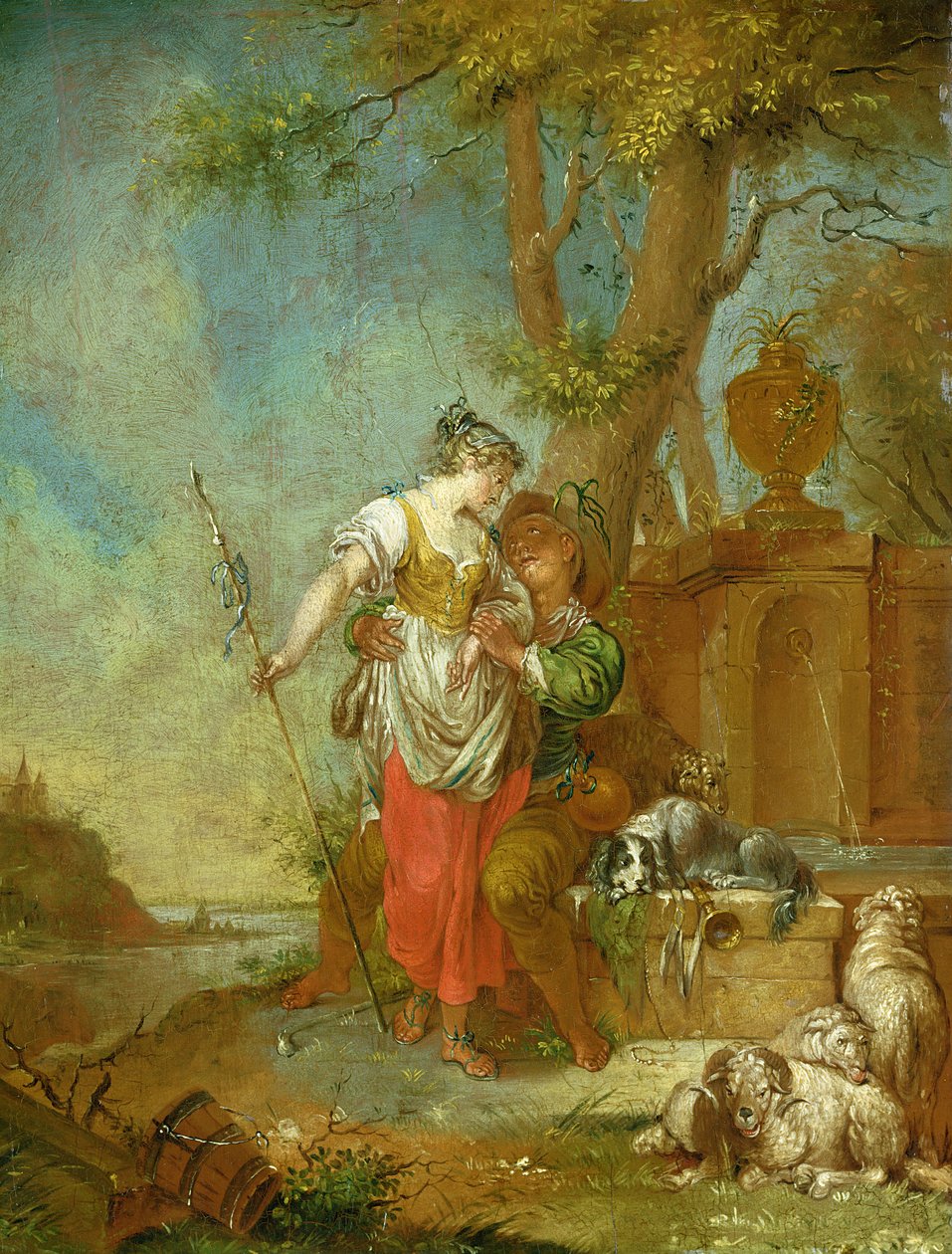 Hirte und Hirtin von Januarius Zick