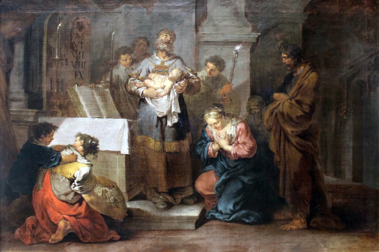 Die Darstellung im Tempel von Januarius Zick