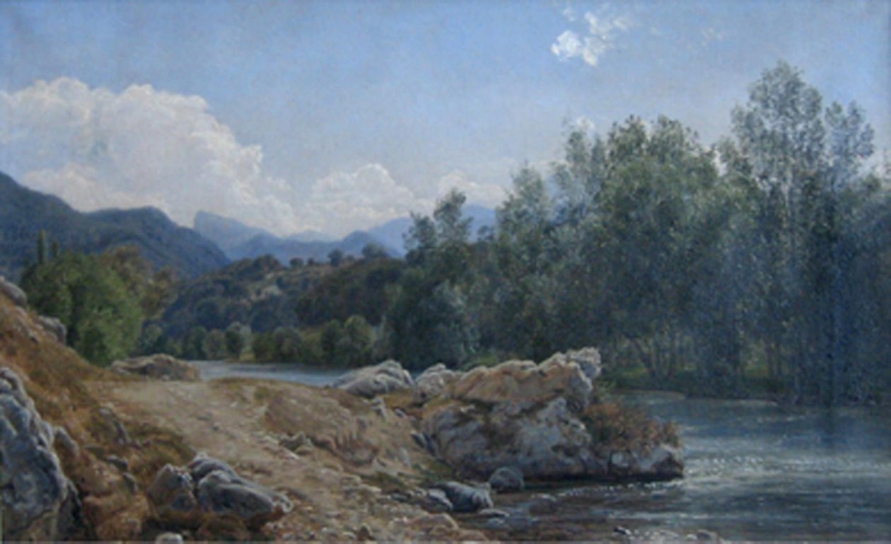 Vormittag an der Garonne. Montréjeau von Janus La Cour