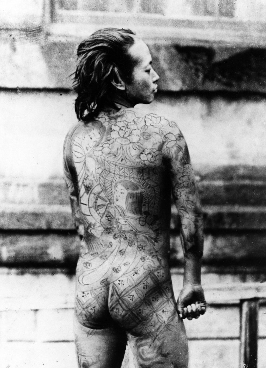 Tätowierter Betto, ca. 1860-80 von Japanese Photographer
