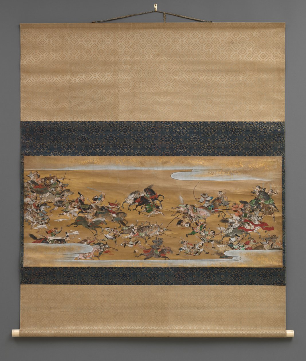 Kampfszene in den Wolken (Hängerolle) von Japanese School