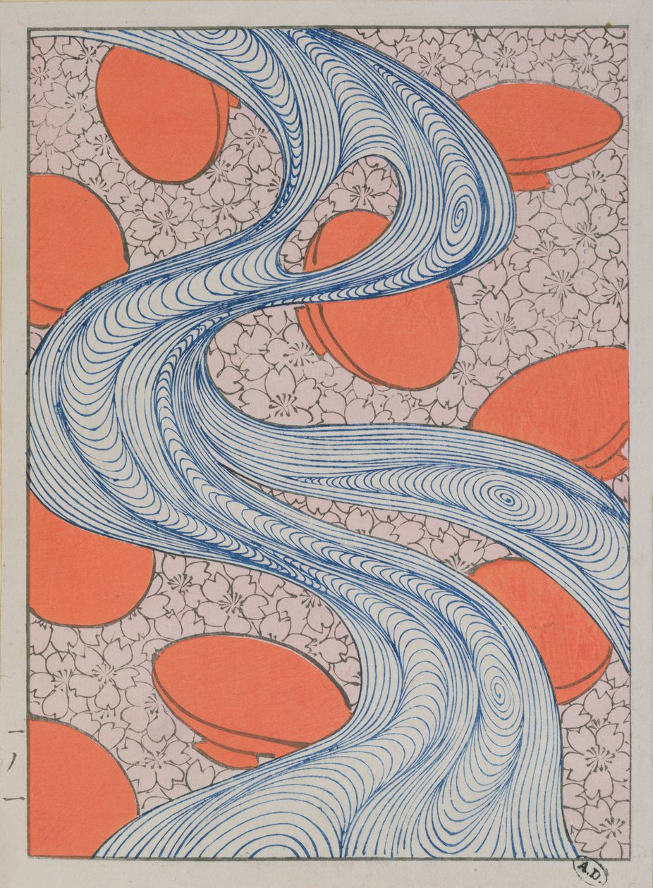 Stoffdesign, Ende des 19. Jahrhunderts von Japanese School