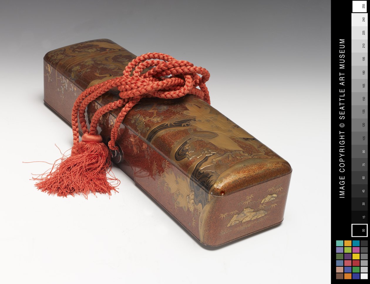 Lange Daimyo-Box von Japanese School