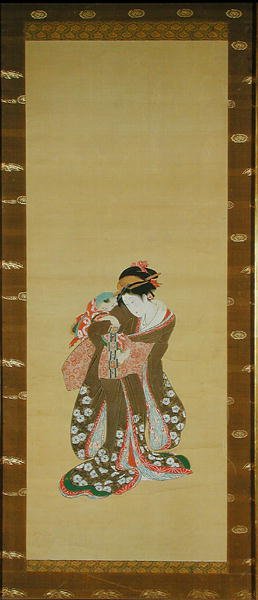 Frau und Kind von Japanese School