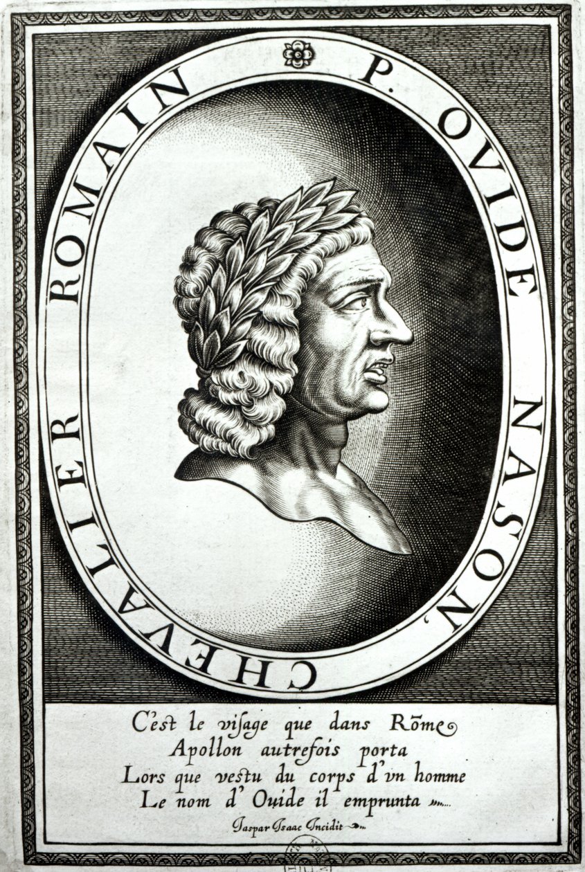 Porträt von Ovid (Publius Ovidius Naso) (43 v. Chr.-17 n. Chr.) von Jaspar de Isaac