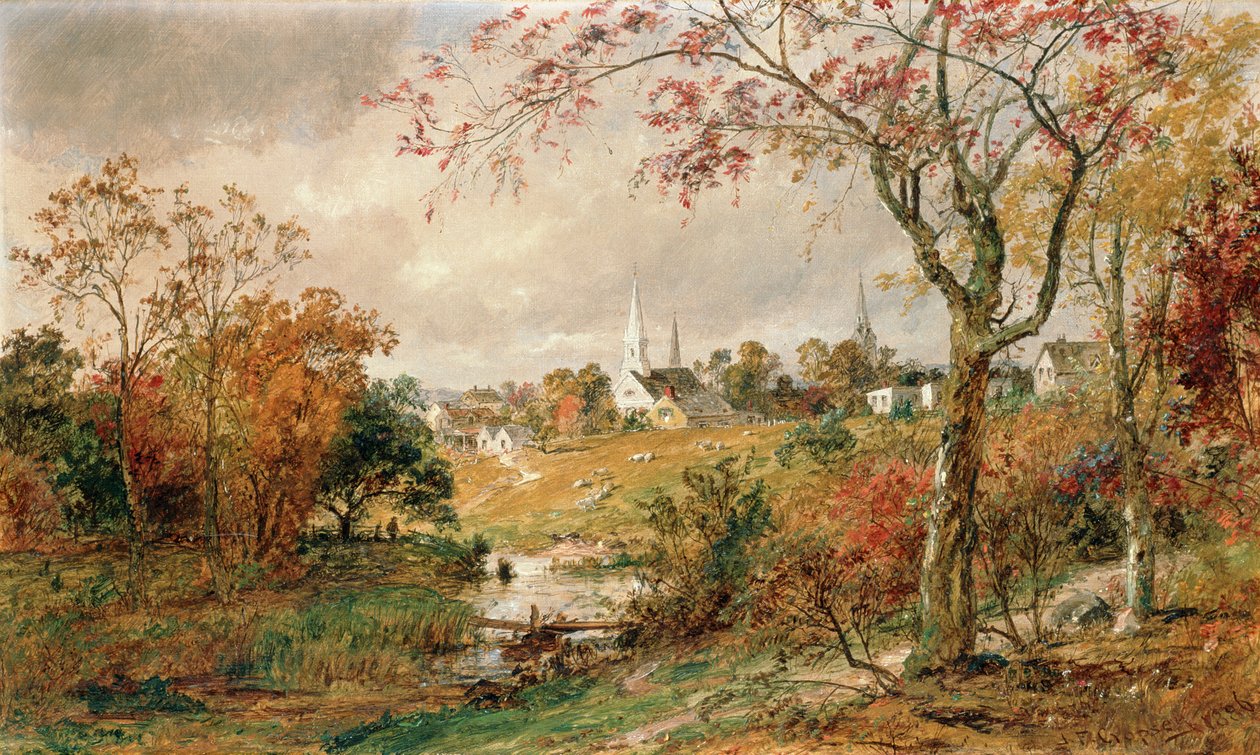 Herbstlandschaft, Saugerties, 1886 von Jasper Francis Cropsey