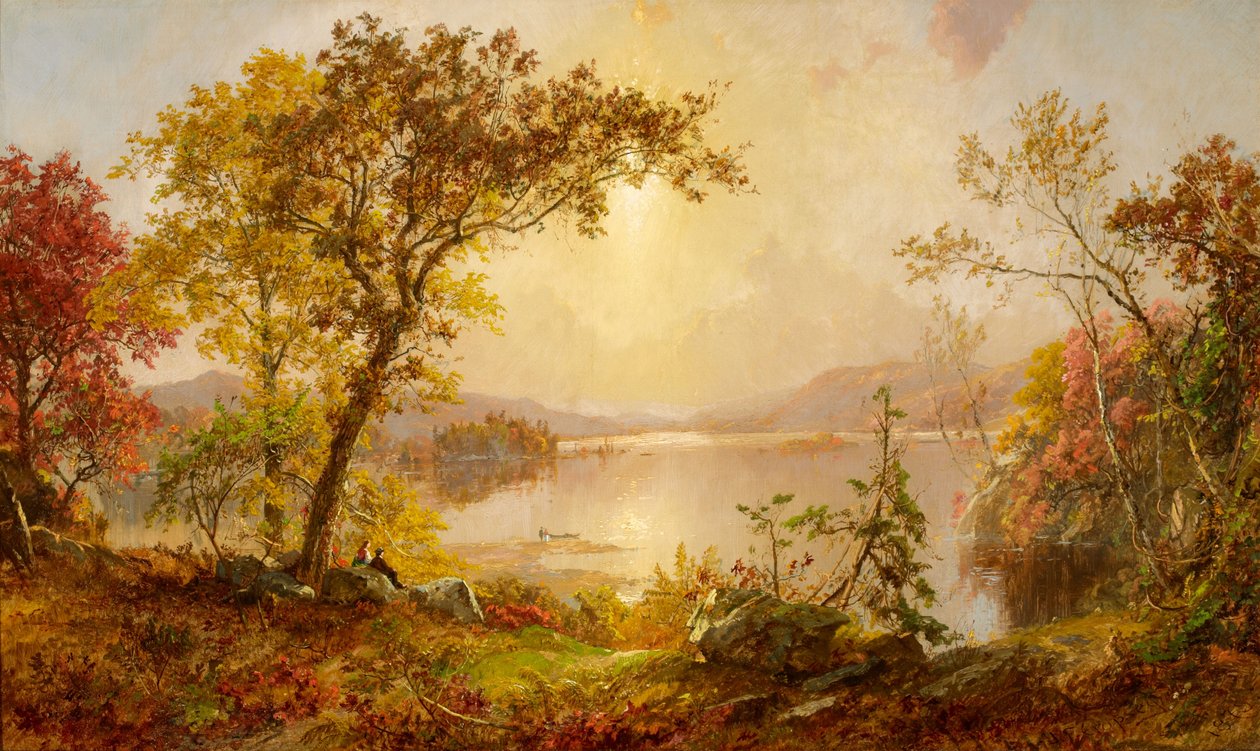 Greenwood Lake, Herbst am Hudson von Jasper Francis Cropsey