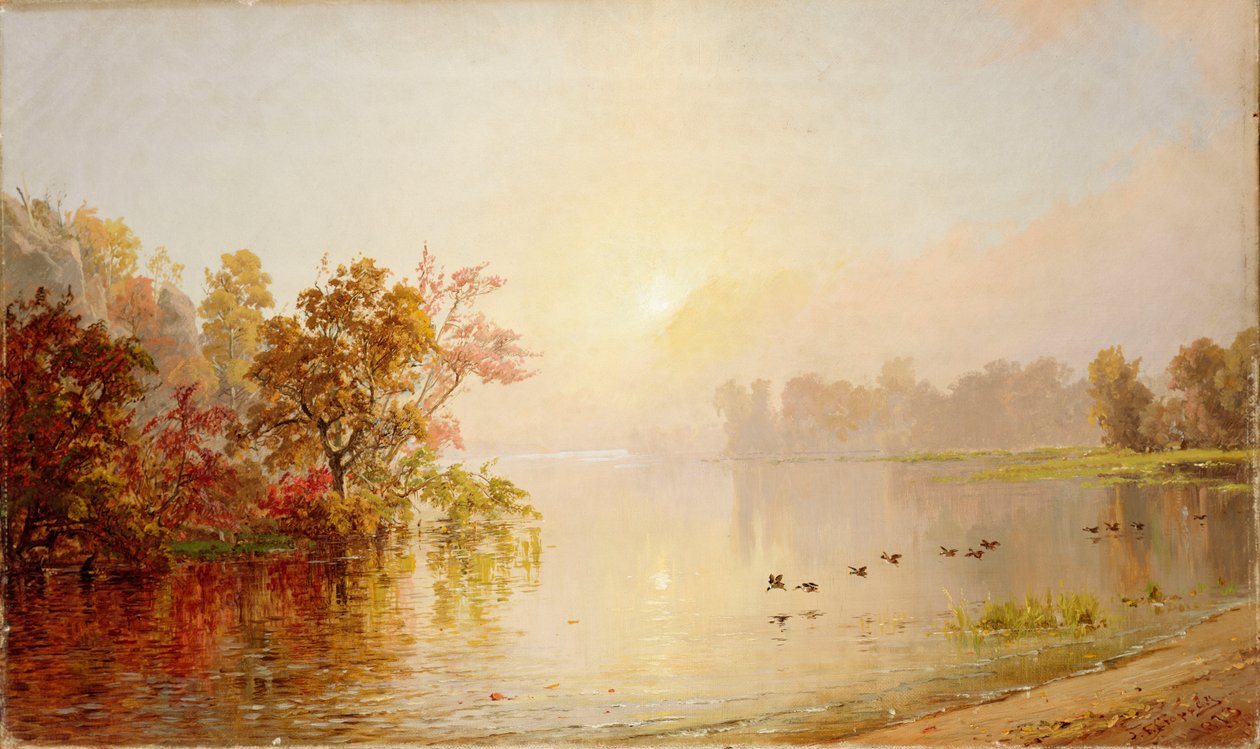 Nebliger Nachmittag - Herbst, 1873 von Jasper Francis Cropsey