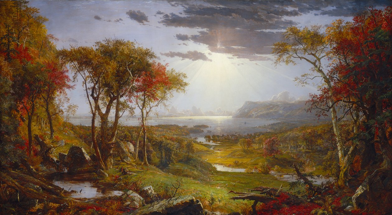 Am Hudson River, 1860 von Jasper Francis Cropsey