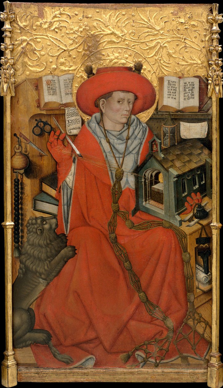 Heiliger Hieronymus in seinem Studierzimmer von Jaume Ferrer