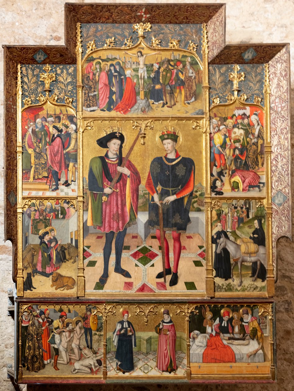 Altarbild (Retaule dels sants Abdó i Senén) von Jaume Huguet