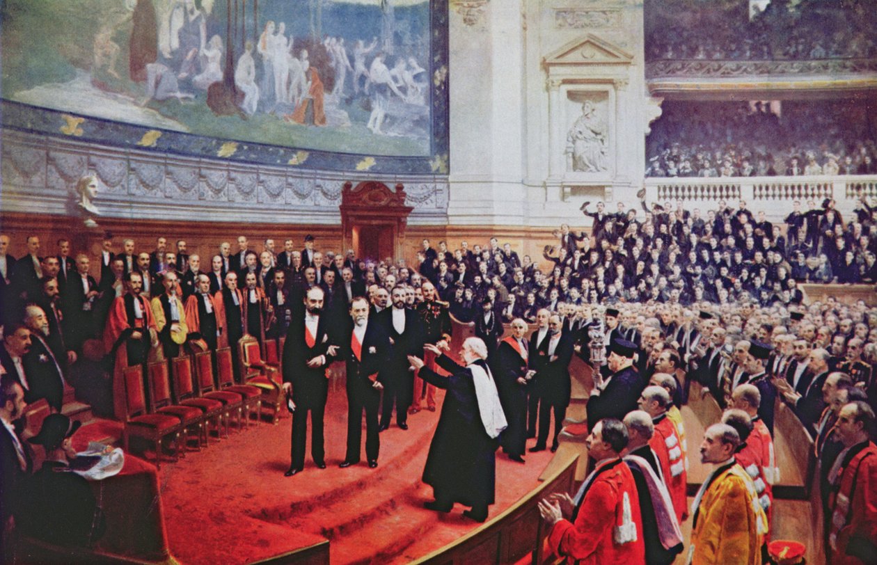 Das Jubiläum von Louis Pasteur (1822-95) an der Sorbonne, 27. Dezember 1892, aus 