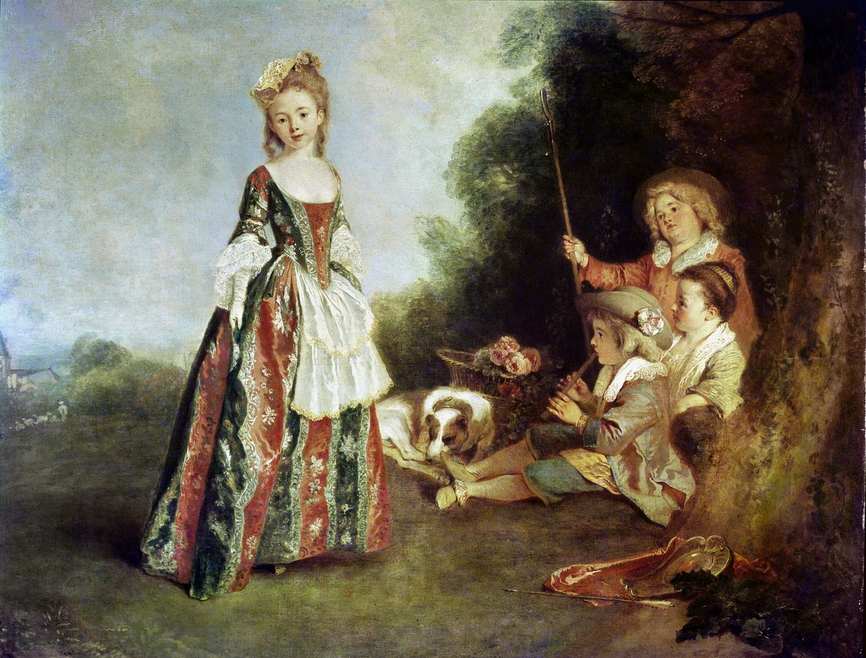Der Tanz, oder Iris, 1719-20 von Jean Antoine Watteau