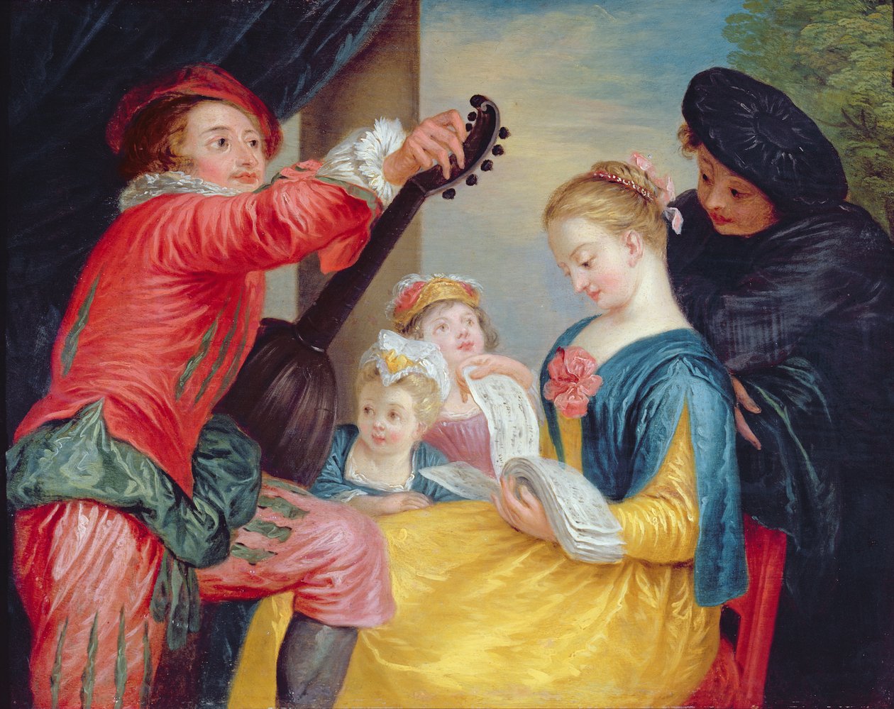 Die Musikstunde von Jean Antoine Watteau