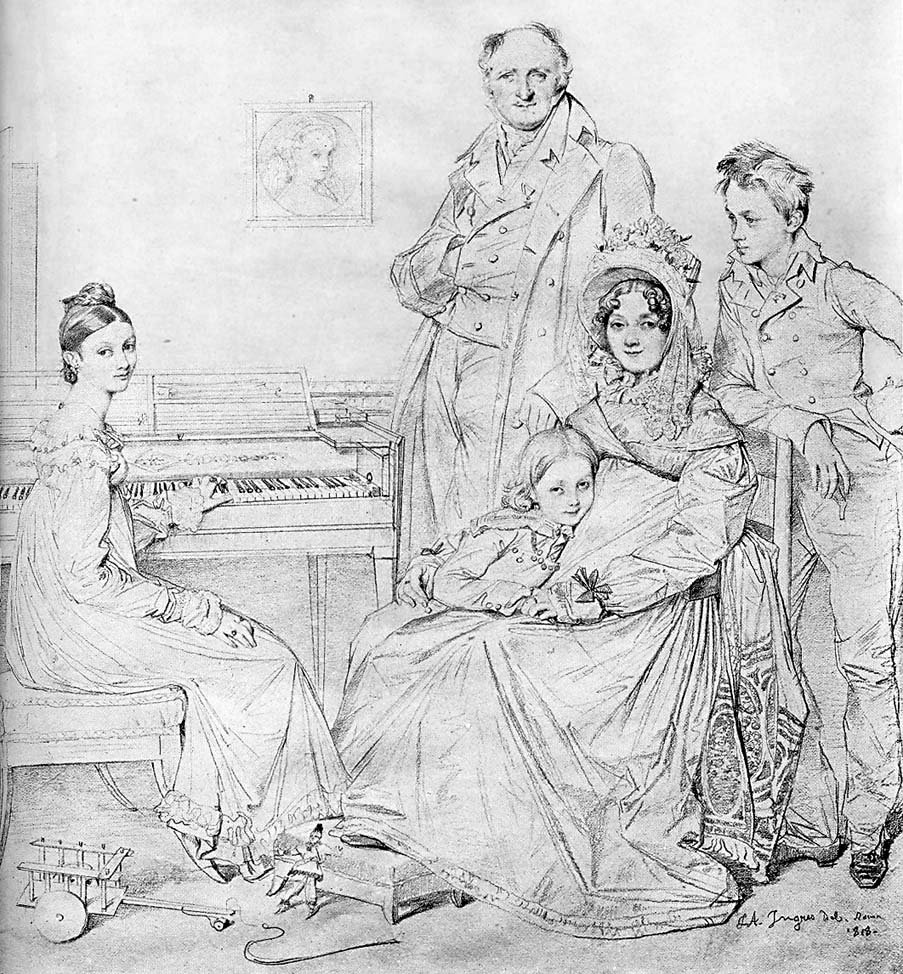 Die Familie Stamaty von Jean Auguste Dominique Ingres