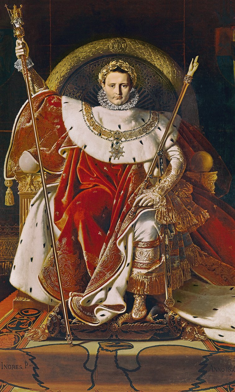 Napoleon I. auf dem Kaiserthron, 1806 von Jean Auguste Dominique Ingres