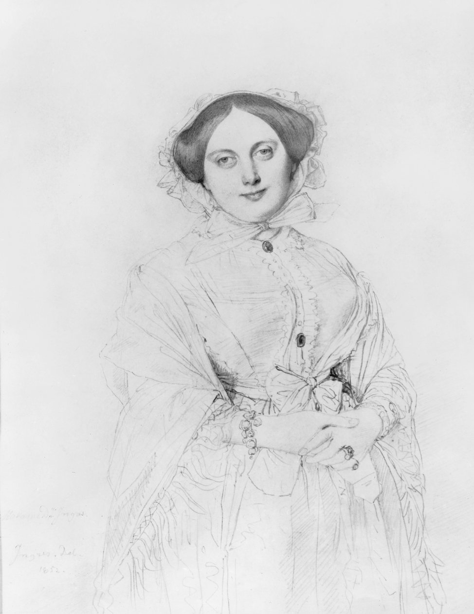 Porträt von Madame Ingres, 1852 von Jean Auguste Dominique Ingres