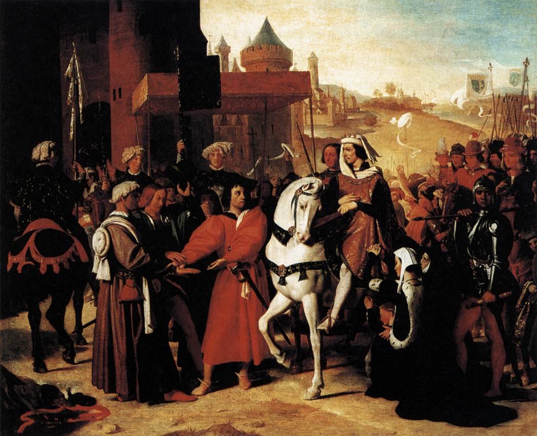 Der Einzug des zukünftigen Karl V. von Jean Auguste Dominique Ingres