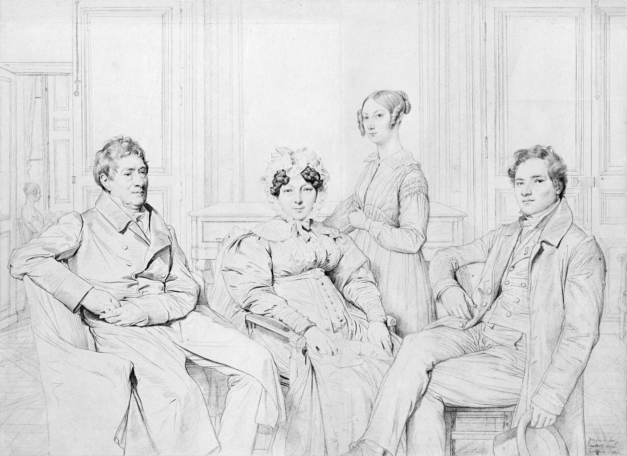 Die Familie Gatteaux von Jean Auguste Dominique Ingres