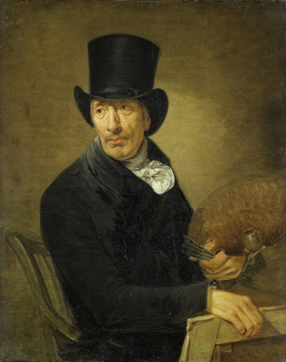 Porträt des Kunstmalers Pieter Barbiers von Jean Augustin Daiwaille