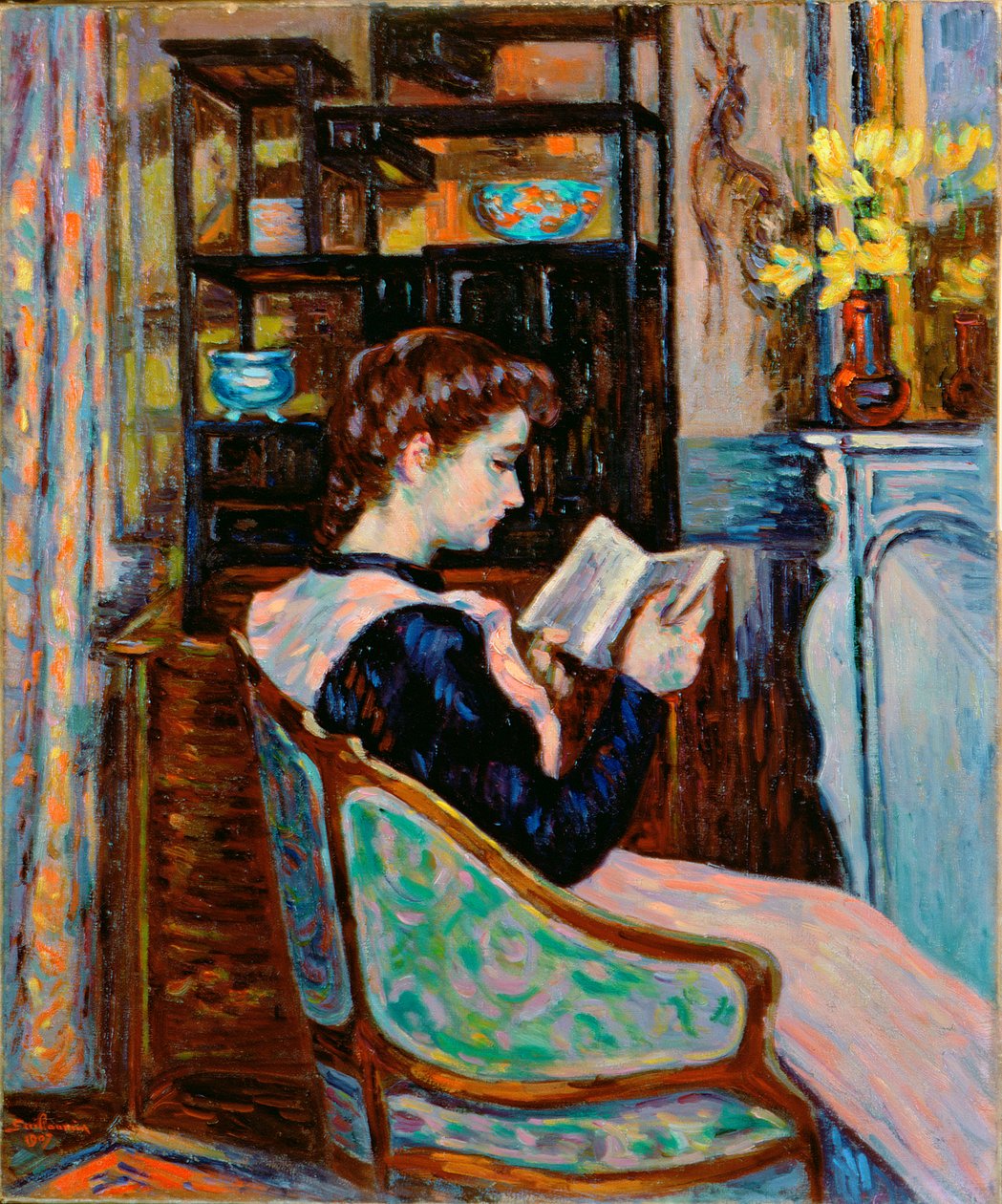 Mlle. Guillaumin liest, 1907 von Jean Baptiste Armand Guillaumin