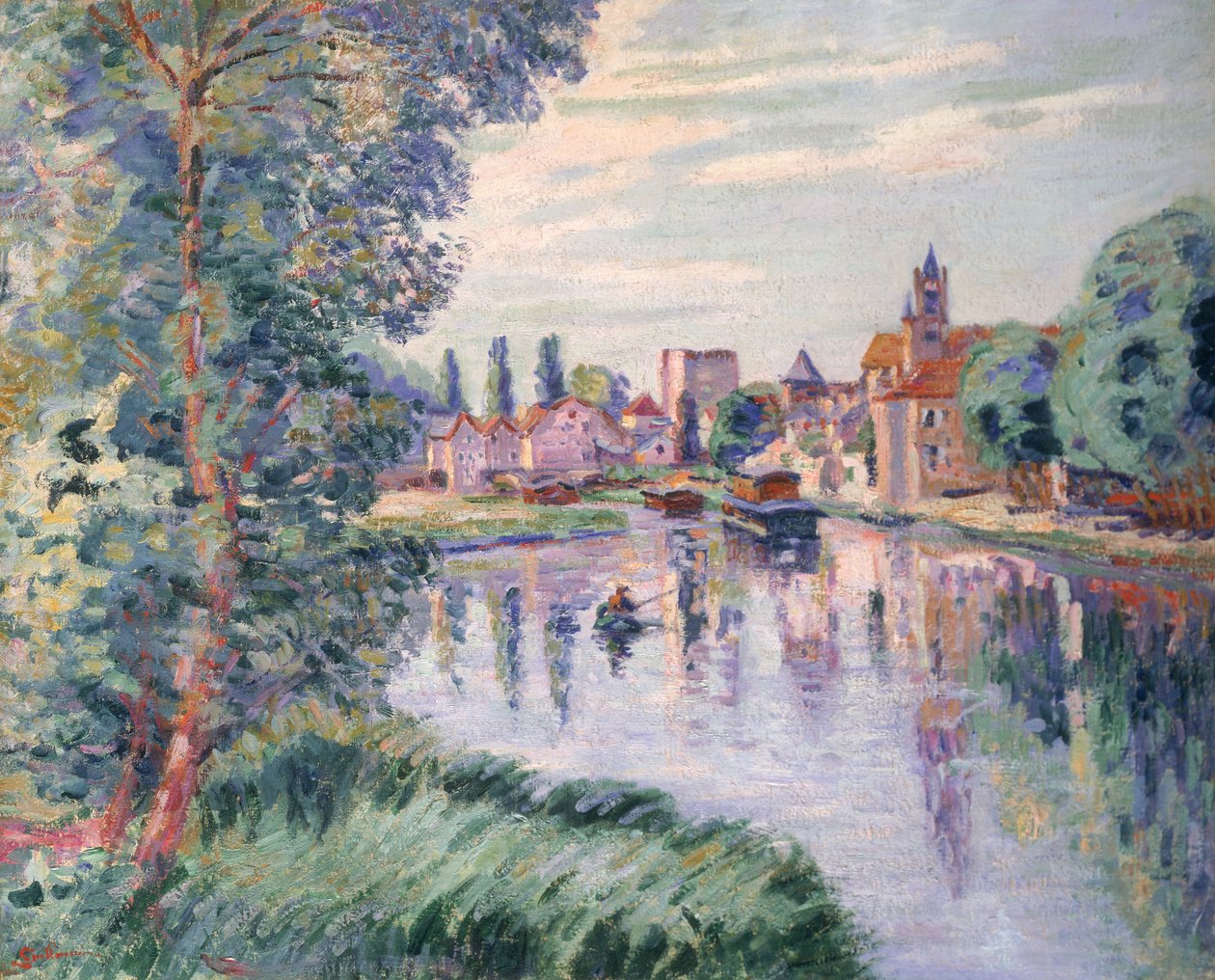 Das alte Samois, um 1900 von Jean Baptiste Armand Guillaumin