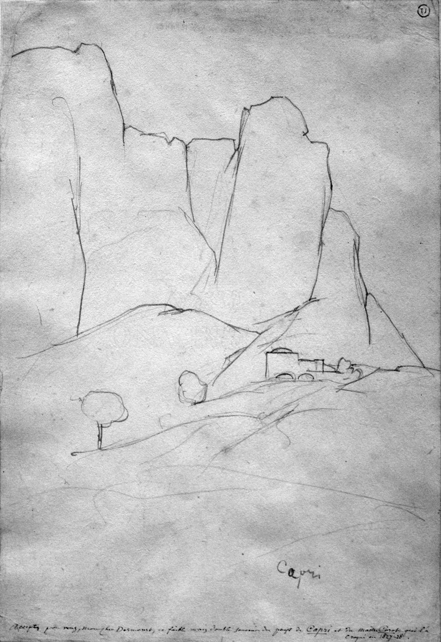 Capri von Jean Baptiste Camille Corot