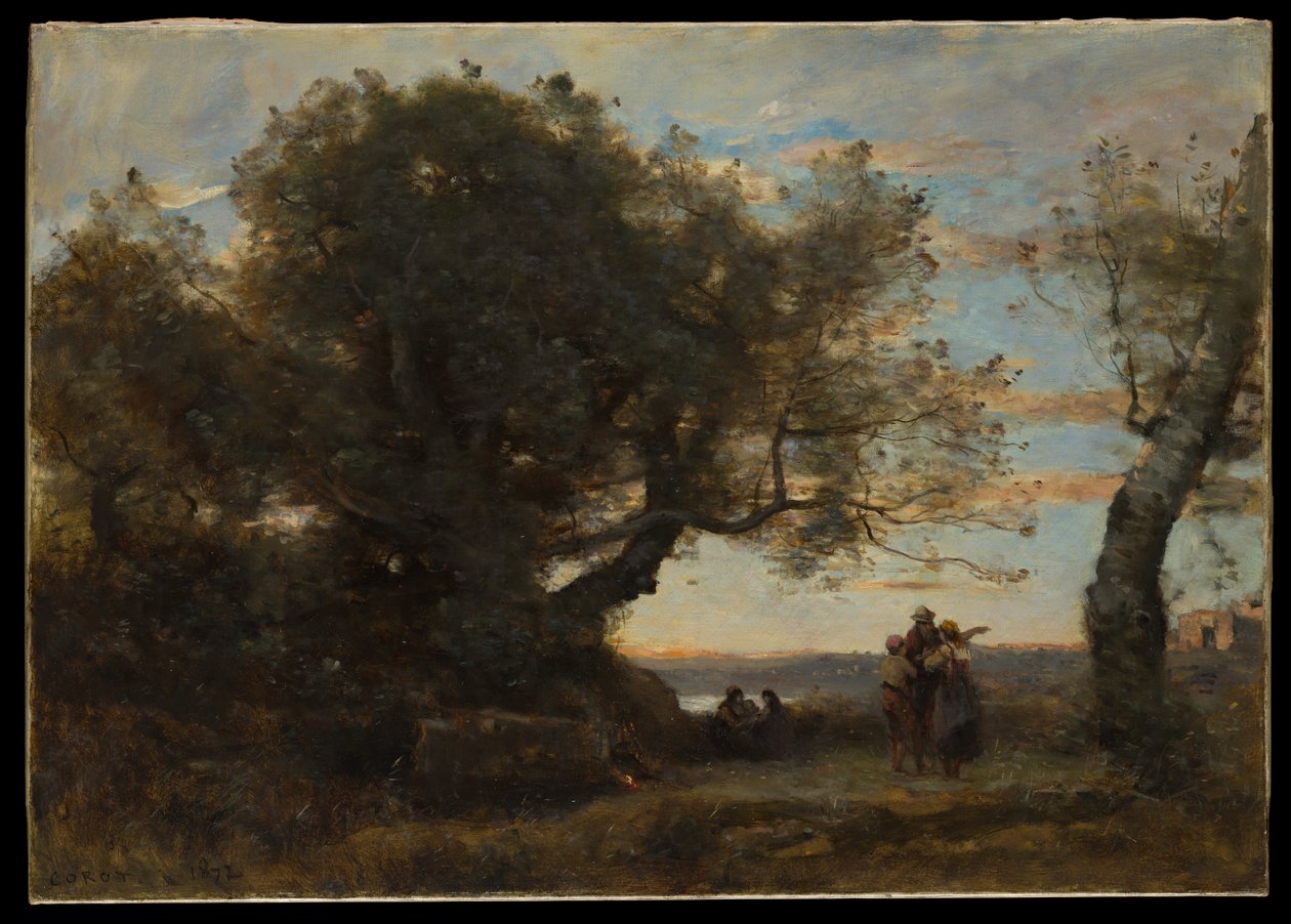 Die Zigeuner von Jean Baptiste Camille Corot
