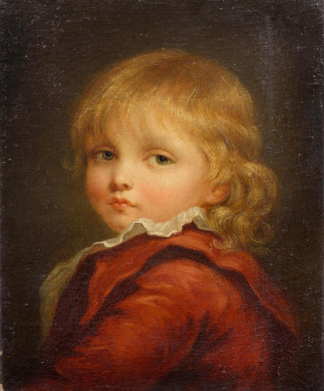 Bildnis eines Knabens mit rotem Mantel von Jean Baptiste Greuze