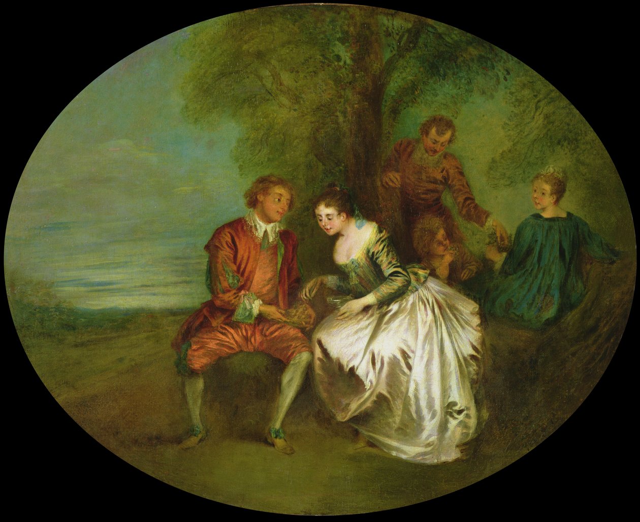 Der Vogelfänger von Jean Baptiste Joseph Pater