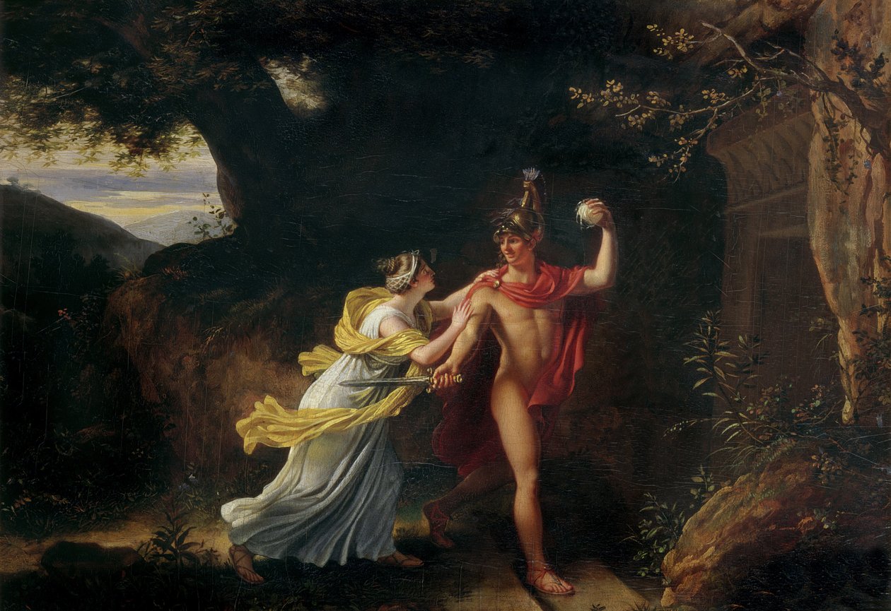 Ariadne und Theseus von Jean Baptiste Regnault