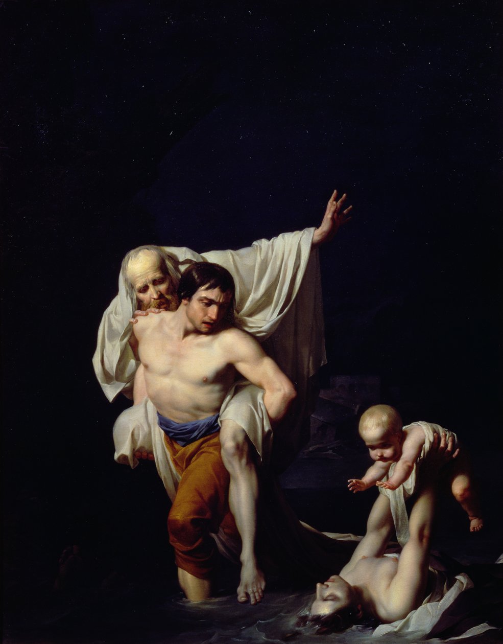 Die Sintflut, ca. 1789 von Jean Baptiste Regnault