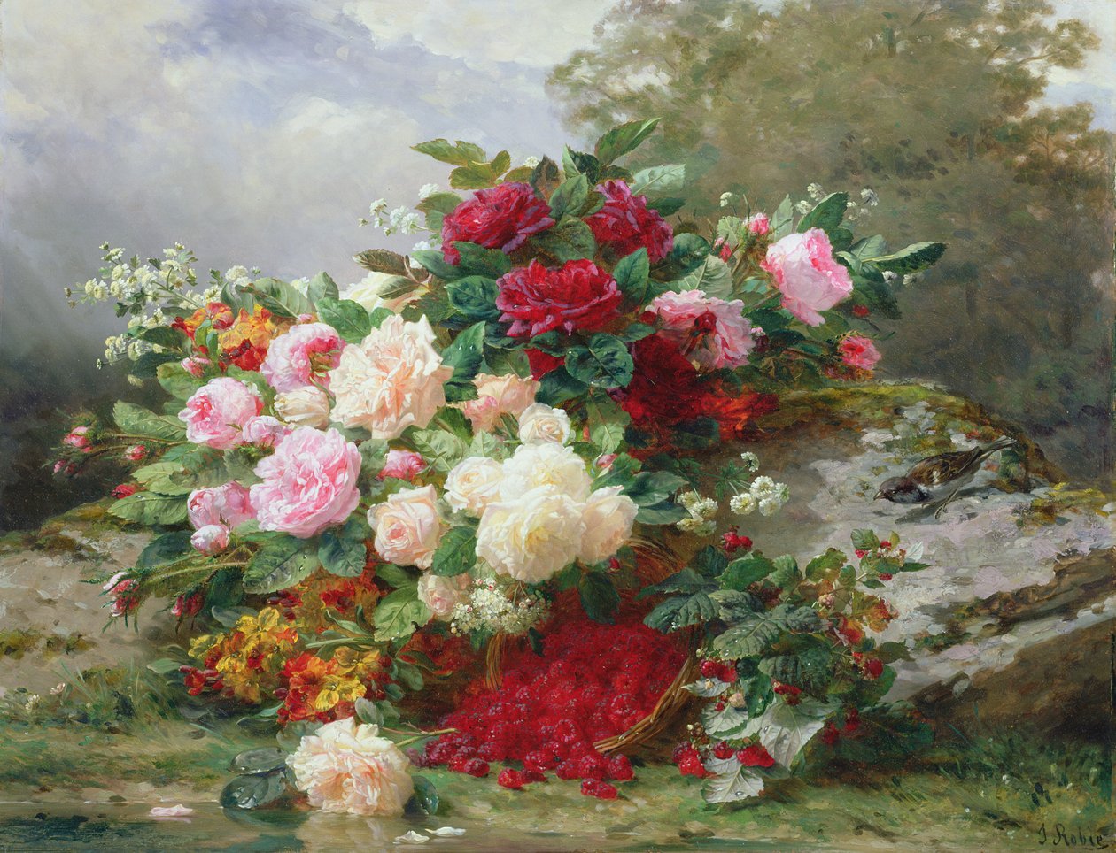 Herbstblumen von Jean Baptiste Robie
