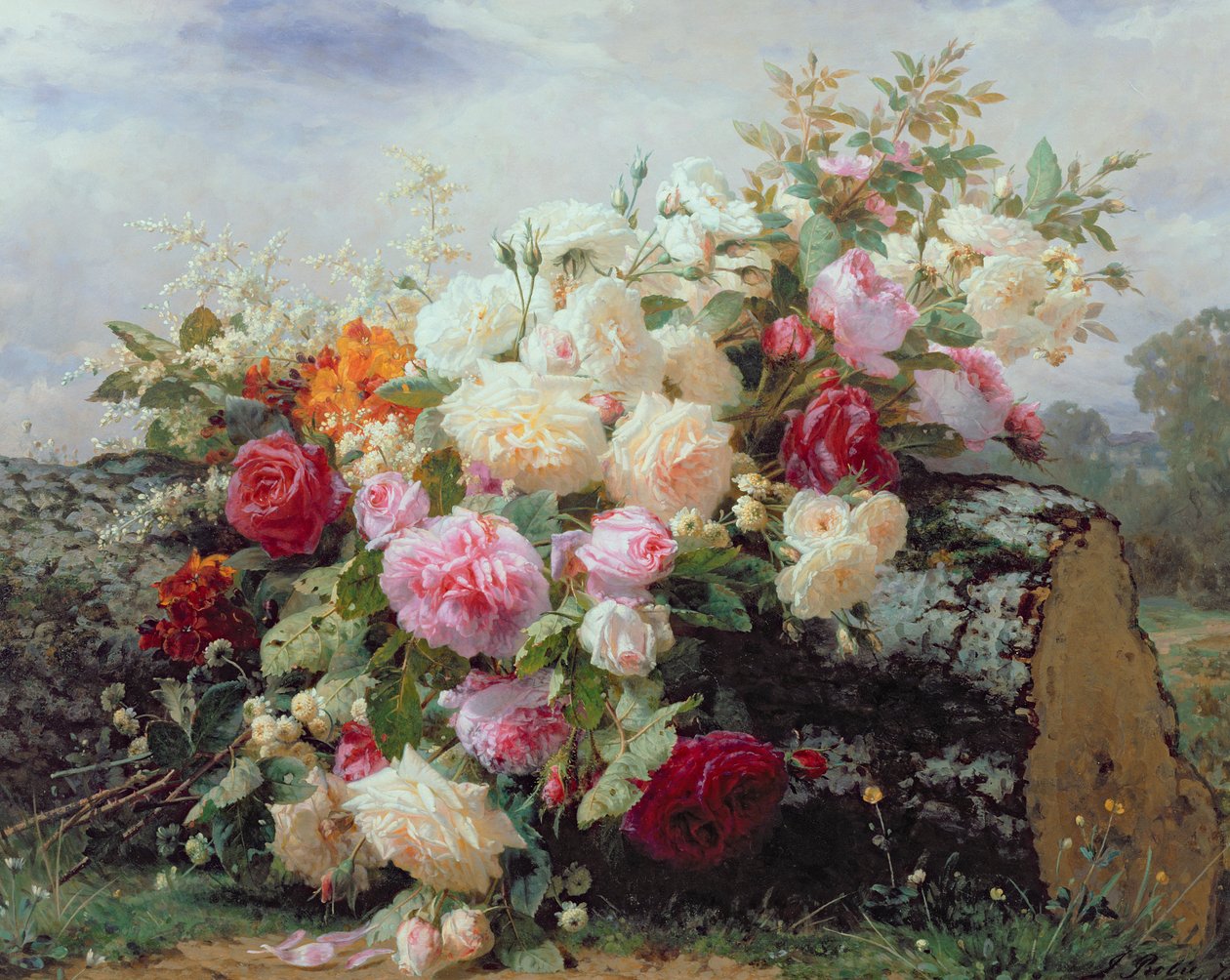 Stillleben mit Blumen von Jean Baptiste Robie