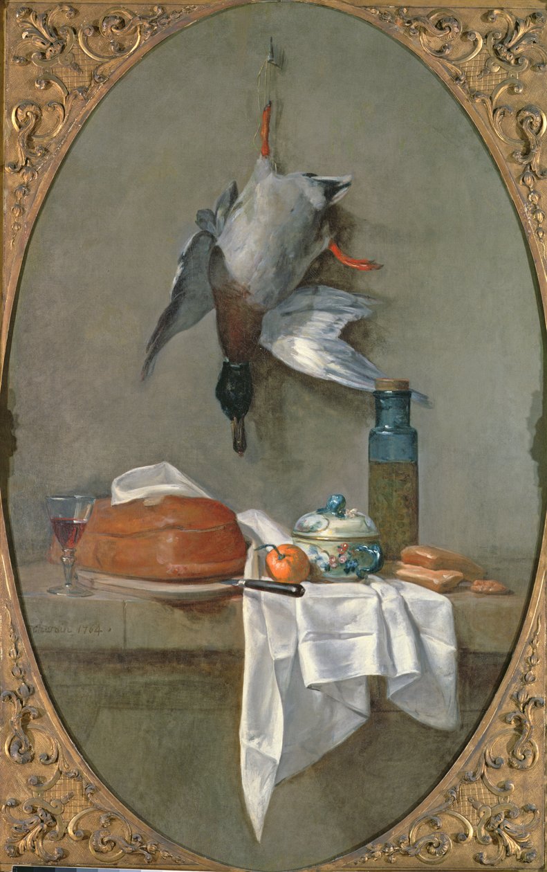 Stillleben mit Ente, 1764 von Jean Baptiste Simeon Chardin