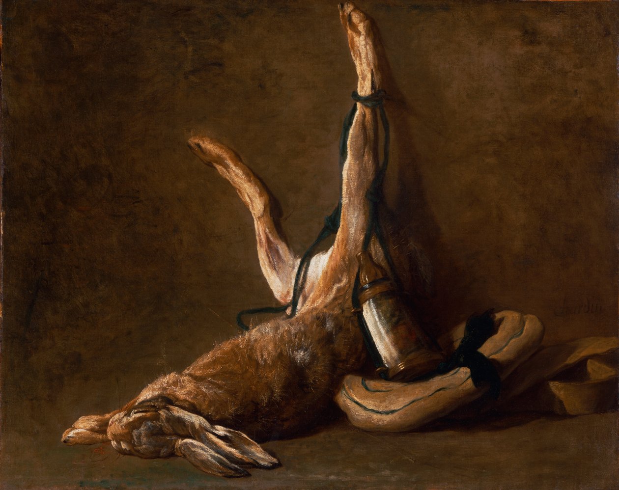 Stillleben mit einem Hasen von Jean Baptiste Simeon Chardin