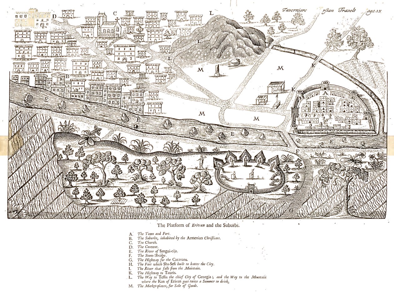 Panorama von Erivan von Jean Baptiste Tavernier