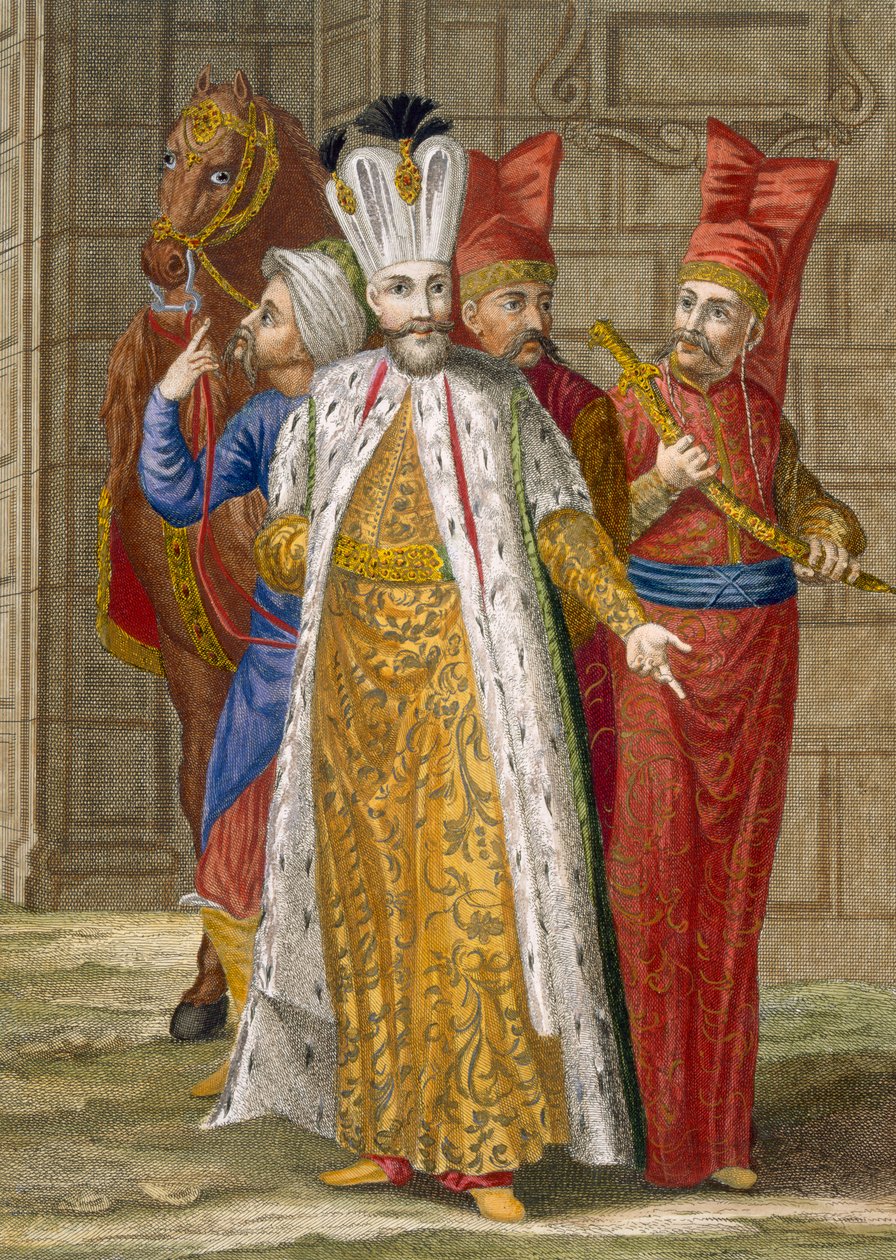 Sultan Ahmed III, ca. 1708 von Jean Baptiste Vanmour