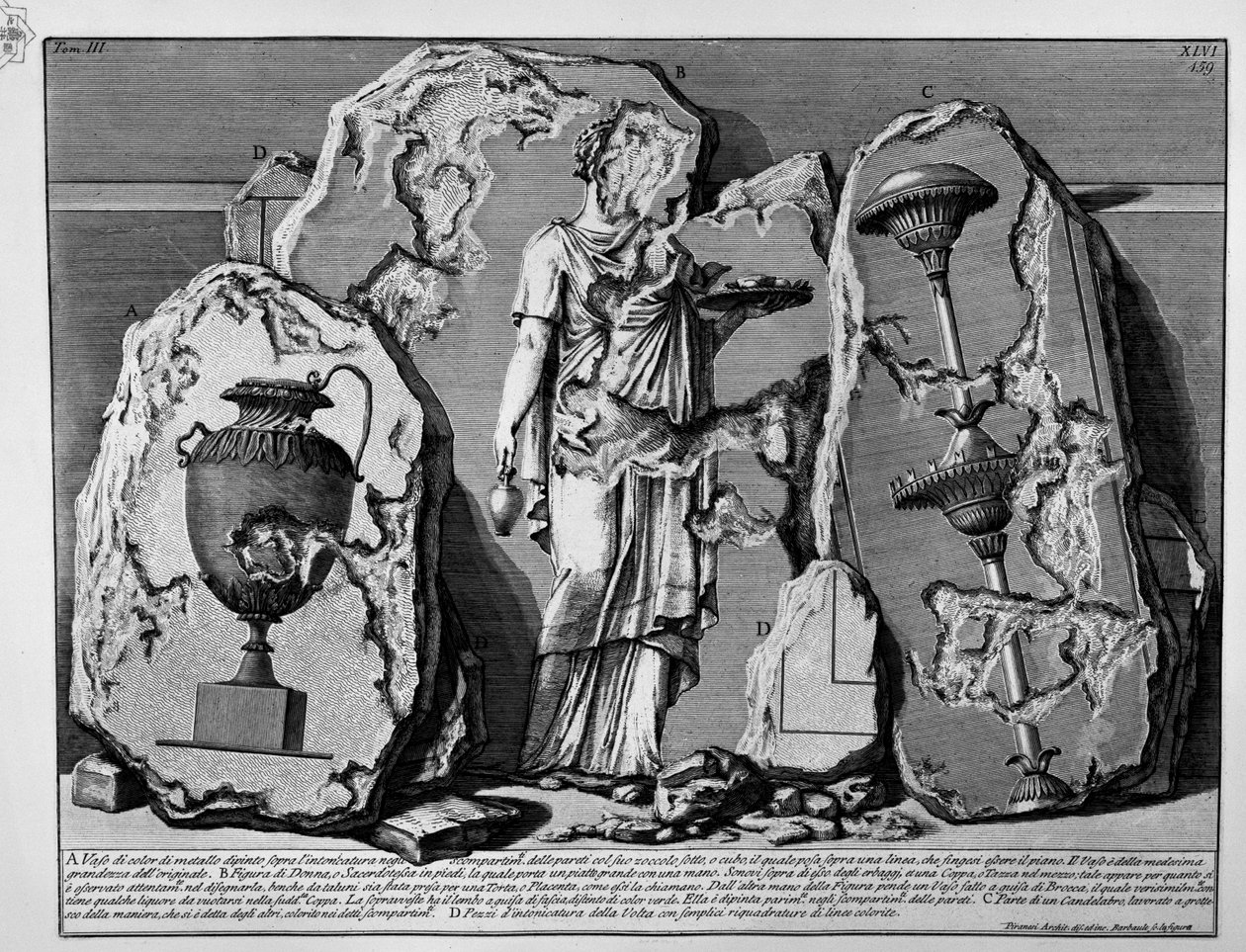 Pyramide des Caius Cestius von Jean Barbault