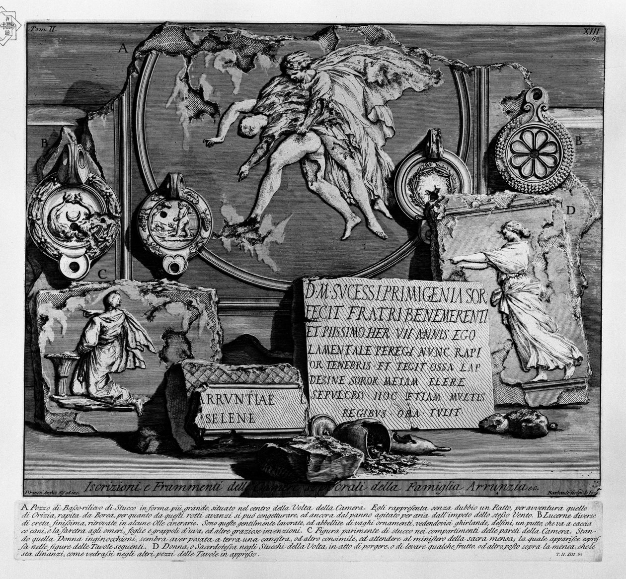 Das Grab der Familie L. Arrunzio von Jean Barbault