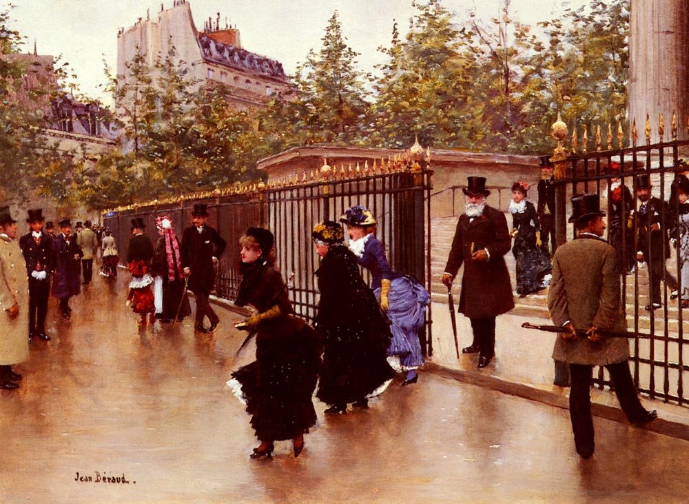 Sortant De La Madeleine, Paris von Jean Beraud