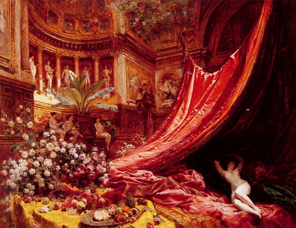 Symphonie in Rot und Gold von Jean Beraud