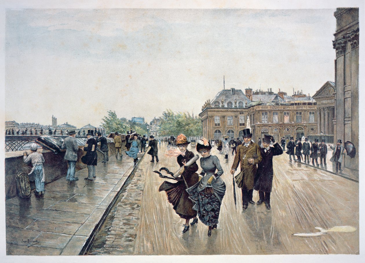 Ein Windstoß, ca. 1889 von Jean Beraud