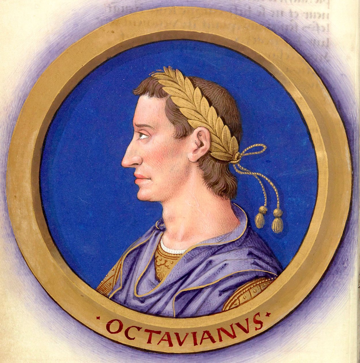 Beschreibung der zwölf Cäsaren mit ihren Figuren 2-Augustus von Jean Bourdichon