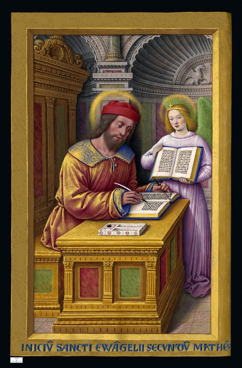 Matthäus der Evangelist von Jean Bourdichon